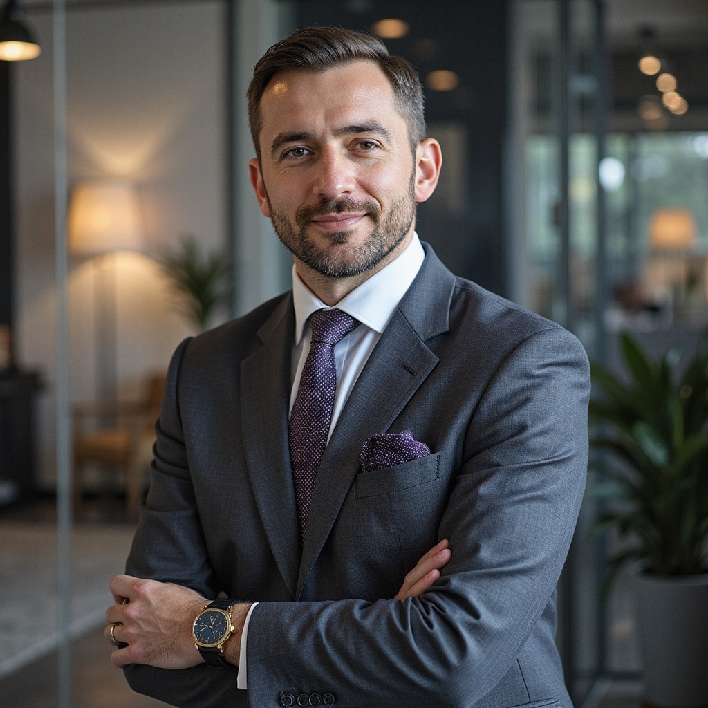 Wykres przedstawiający dynamiczny wzrost wskaźnika PMI dla strefy euro na tle fabryki z symbolem euro